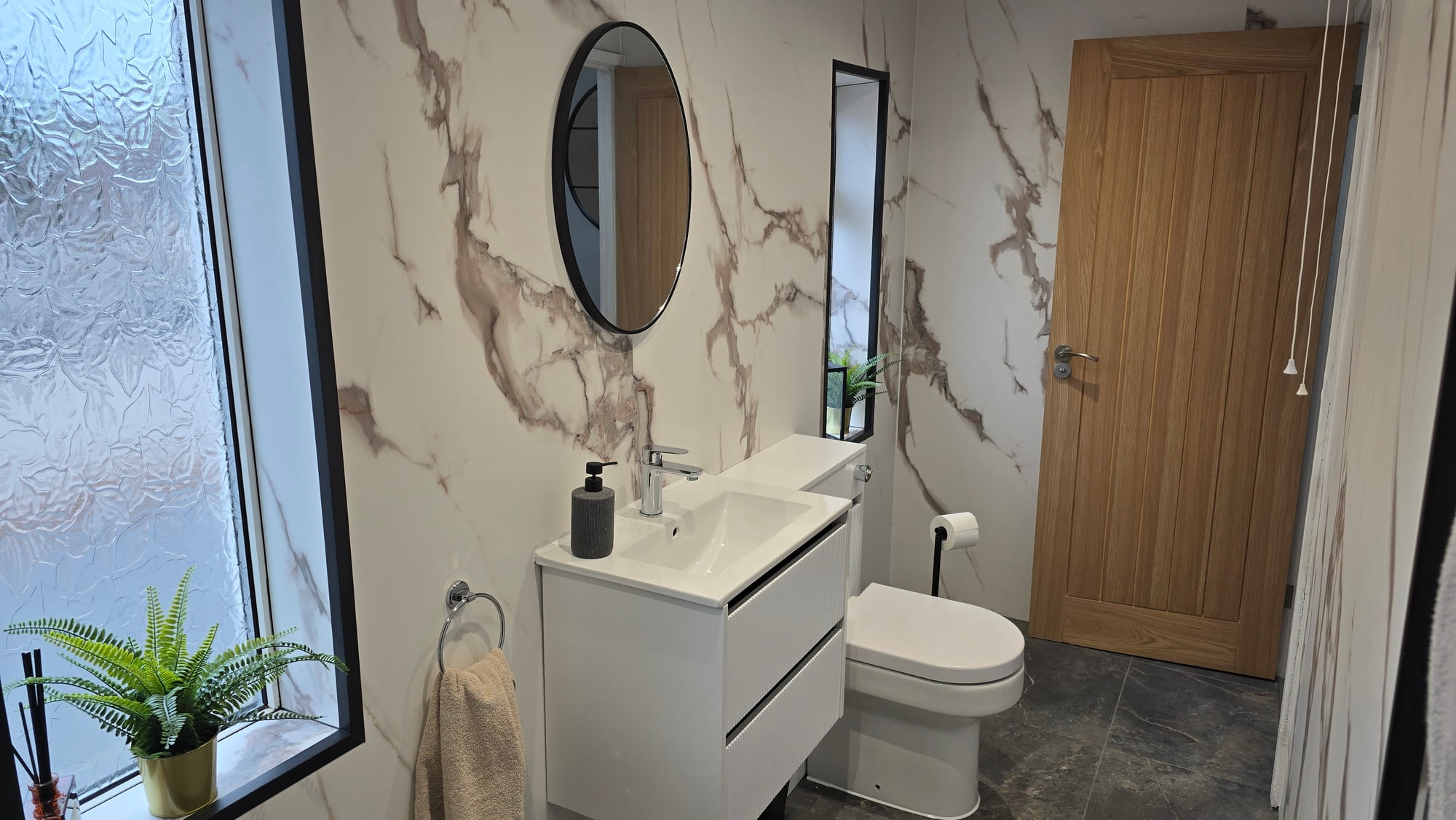 Bathroom at the Stainforth, Doncaster M18 contractor house