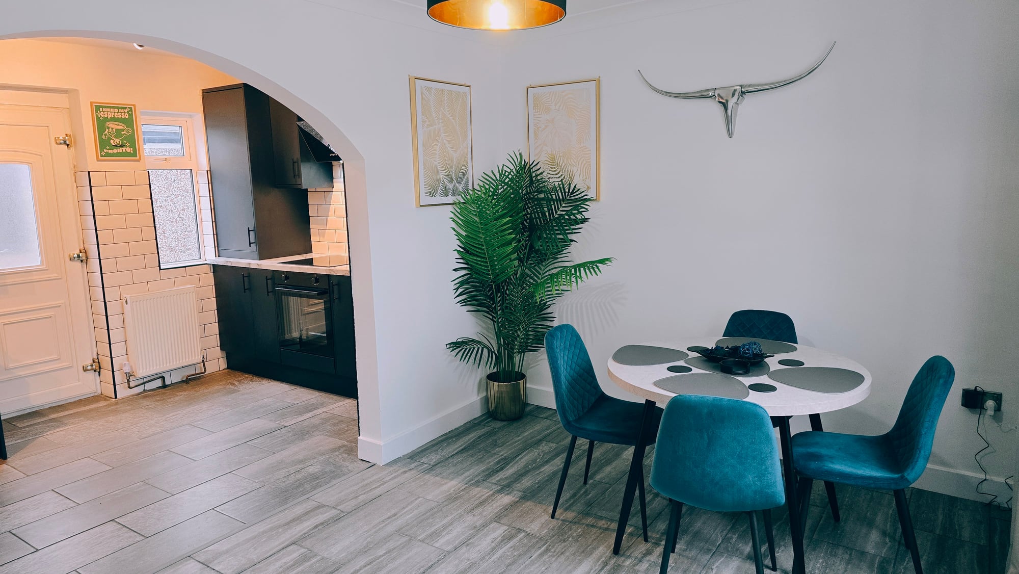 Dining space in the Stainforth, Doncaster M18 contractor house